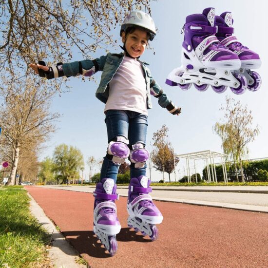 Set Role reglabile Mov Pozitionarea rotilor 2in1 Marime ajustabila Set Role reglabile Mov Pozitionarea rotilor 2in1 Marime ajustabila