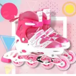 Set Role reglabile Roz Pozitionarea rotilor 2in1 Marime ajustabila