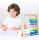 Abac din lemn Montessori Jucarii operatii matematice Ceas