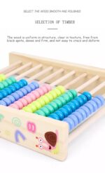 Abac din lemn Montessori Jucarii operatii matematice Ceas