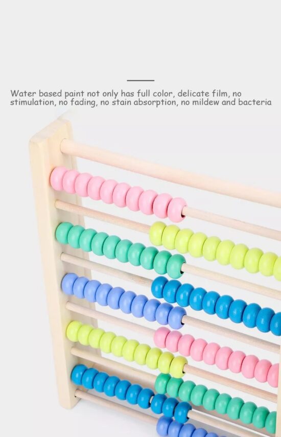 Abac din lemn Montessori Jucarii operatii matematice Ceas