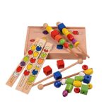 Forme geometrice Jucarii Montessori Puzzle Frigarui din lemn