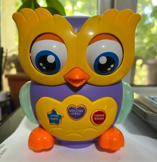 Jucarie interactiva bebe Bufnita dansatoare cu lumini si muzica