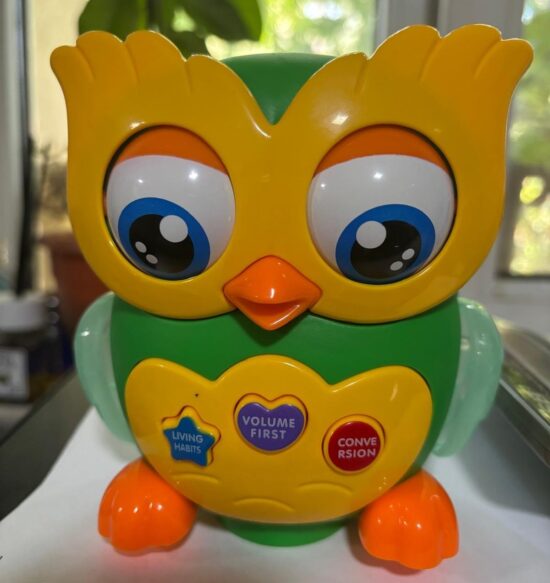 Jucarie interactiva bebe Bufnita dansatoare cu lumini si muzica