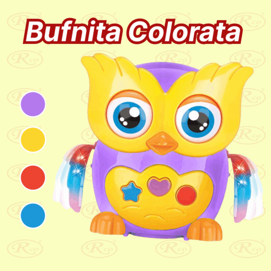 Jucarie interactiva bebe Bufnita dansatoare cu lumini si muzica