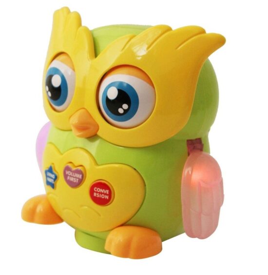 Jucarie interactiva bebe Bufnita dansatoare cu lumini si muzica