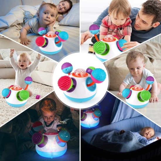 Jucarie interactiva bebe Mingi moi cu sunete si lumini Lampa