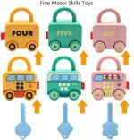 Lacate masinute Incuietori cu cheie Jucarii Montessori Asociere