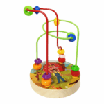 Mini Labirint cu bile Jucarie motricitate din lemn