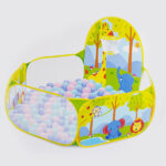 Piscina cu cos baschet 100 bile colorate Tarc bebe Girafa