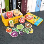 Puzzle educativ cu desene 24 piese Legume Vehicule Animale