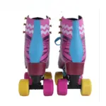 Role copii Roz Patine cu rotile tip Gheata cu Frana si 4 roti