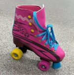 Role copii Roz Patine cu rotile tip Gheata cu Frana si 4 roti