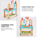Scaun cu scule Joc de asamblat Bancul cu instrumente lemn