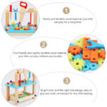 Scaun cu scule Joc de asamblat Bancul cu instrumente lemn