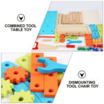 Scaun cu scule Joc de asamblat Bancul cu instrumente lemn