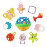 Set Zornaitori bebe Forme cu texturi diferite Jucarii dentitie