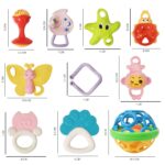 Set Zornaitori bebe Forme cu texturi diferite Jucarii dentitie