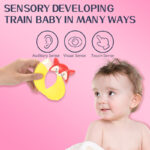 Set Zornaitori bebe diferite forme colorate si texturi Rattles