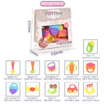 Set Zornaitori bebe diferite forme colorate si texturi Rattles