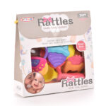 Set Zornaitori bebe diferite forme colorate si texturi Rattles