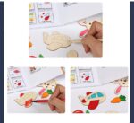 Set creativ de desen Jucarii sabloane lemn Pictam matrita