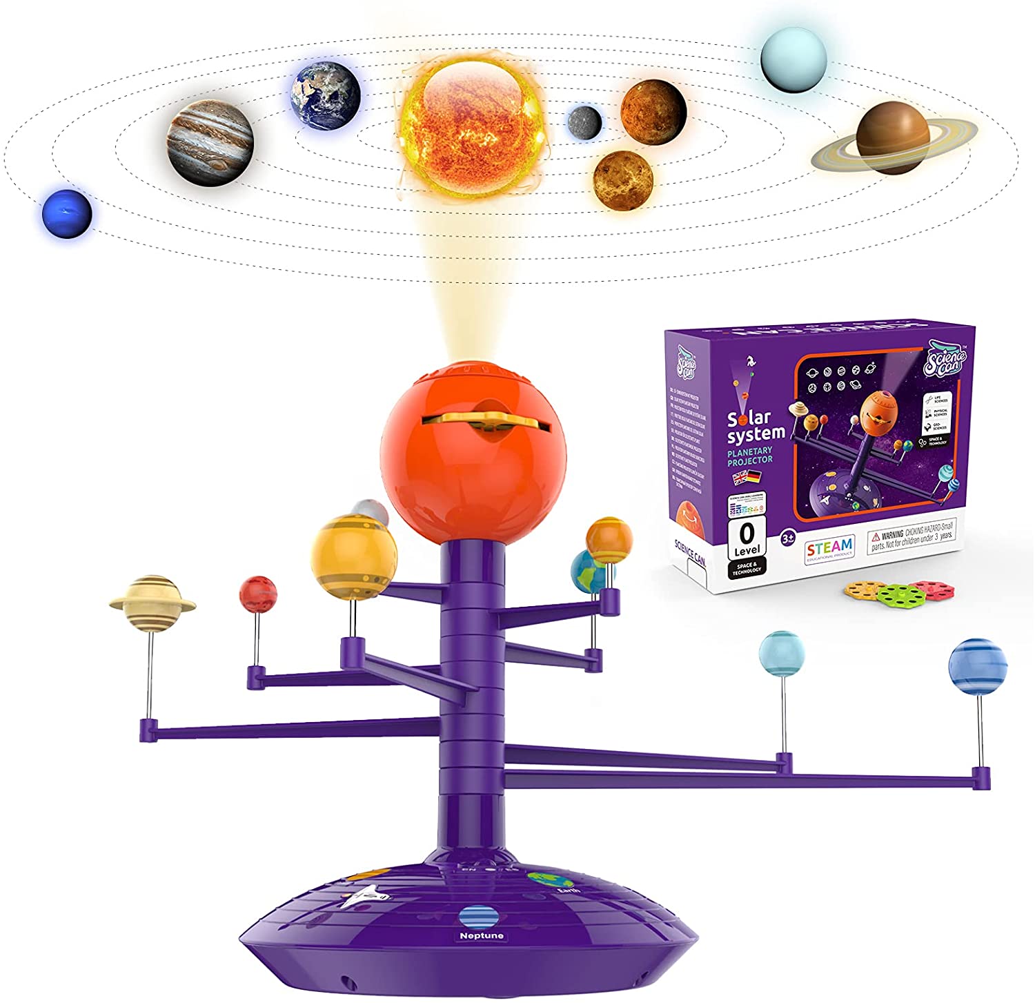 mistress Street address gall bladder Sistemul Solar Proiector Joc educativ Planete cu lumina - Ray Toys