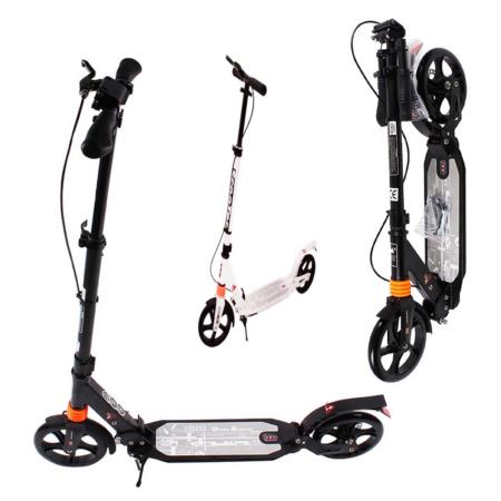 Trotineta copii dubla Suspensie si Frana de mana Roti silicon