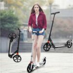 Trotineta pliabila dubla suspensie Ghidon reglabil Aliaj aluminiu