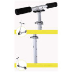 Trotineta pliabila dubla suspensie Ghidon reglabil Aliaj aluminiu