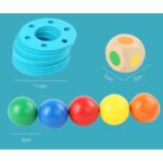 Turnul cu bile Curcubeu Jucarii de stivuire echilibru cu Cercuri