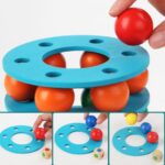 Turnul cu bile Curcubeu Jucarii de stivuire echilibru cu Cercuri