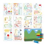 Atelierul creativ Desenam-Decupam Masini Djeco