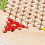 Joc Dame Chinezesti Set tabla cu pioni si jetoane