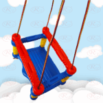 Leagan plastic copii cu protectie suspendabil colorat