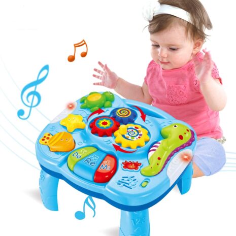 Masuta multifunctionala Panou cu muzica si animalute Pian