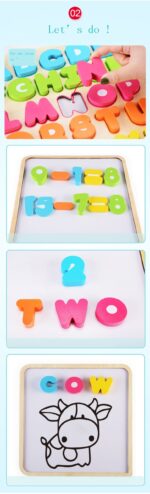 Puzzle educativ Tabla de scris alfabetica cu litere