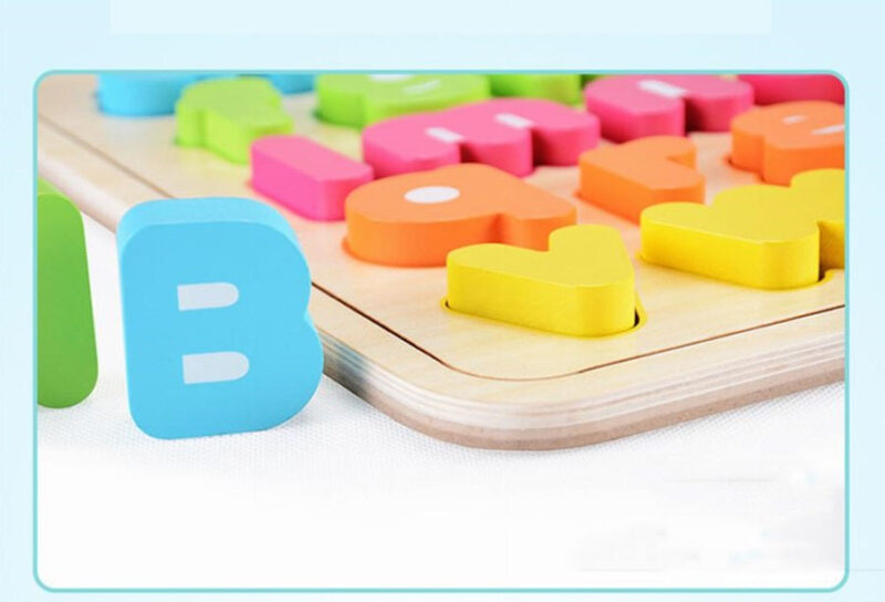 Puzzle educativ Tabla de scris alfabetica cu litere