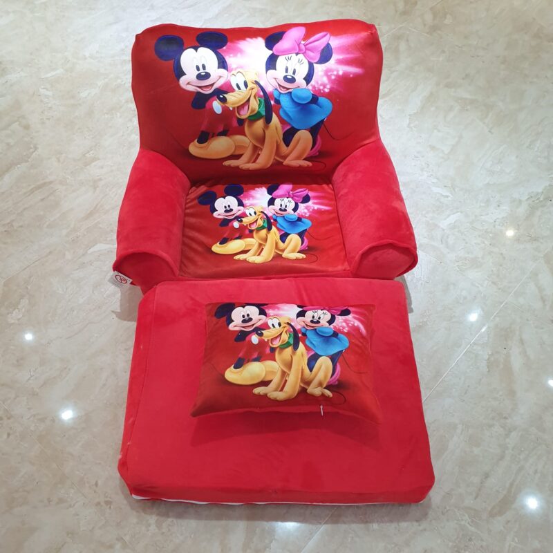 Set Mickey-Pluto Fotoliu extensibil copii si Perna plus