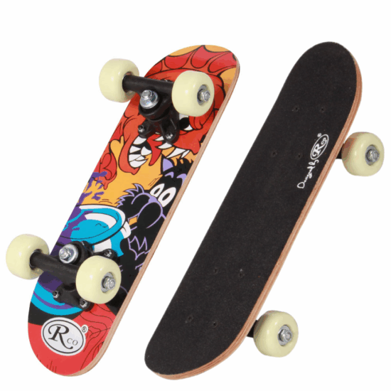 Skateboard copii Penny board din lemn cu animatie