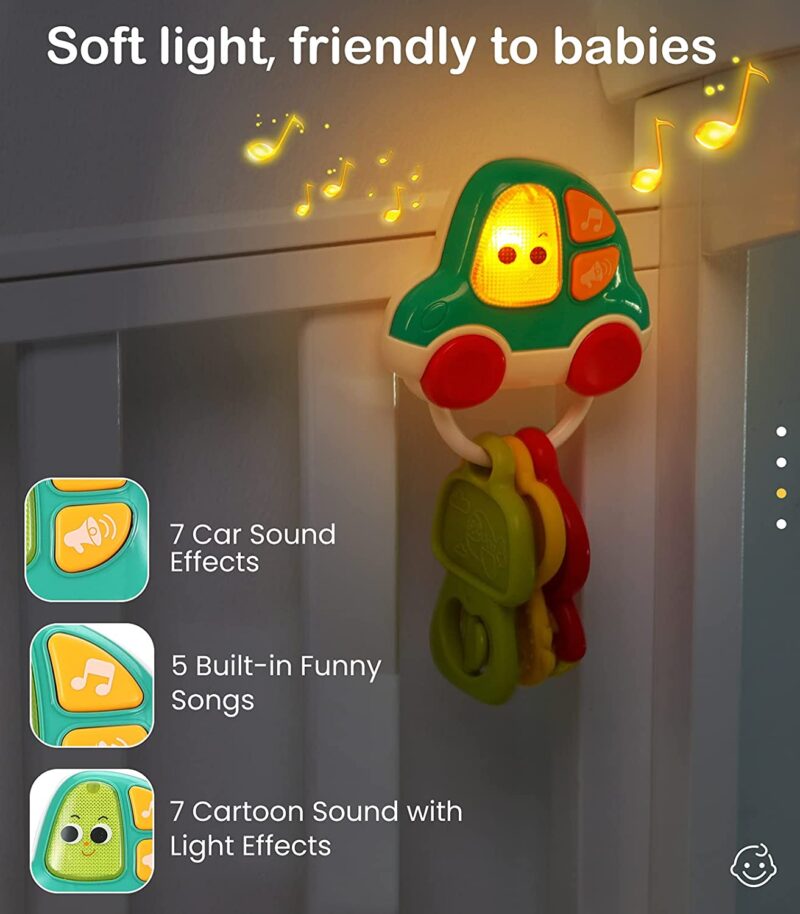 Telecomanda masina Chei muzicale cu lumini Hola