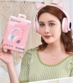 Casti pliabile fara fir Wireless Lumina si Microfon