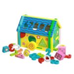 Casuta cu activitati educative Cifre-Forme geometrice