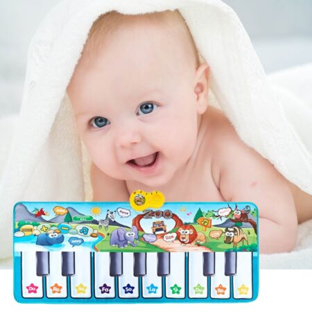 Covor pliabil educativ cu 10 taste de pian