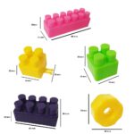 Cuburi de construit Set 200 piese colorate