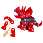 Dinozaur Triceraptor cu bormasina Set constructii STEM