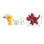 Dinozaur Triceraptor cu bormasina Set constructii STEM