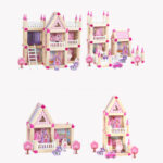 Puzzle asamblare Casuta Printesei 298 piese