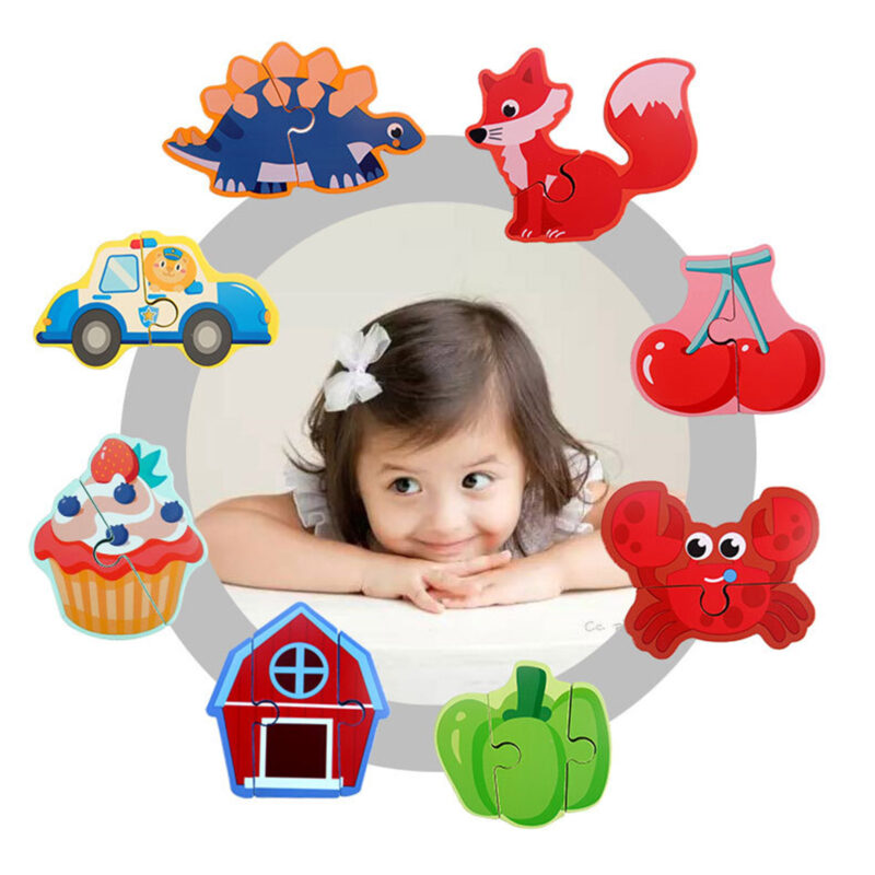 Puzzle bucati 3D Animale marine din lemn
