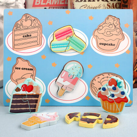 Puzzle bucati 3D Desert Dulciuri lemn